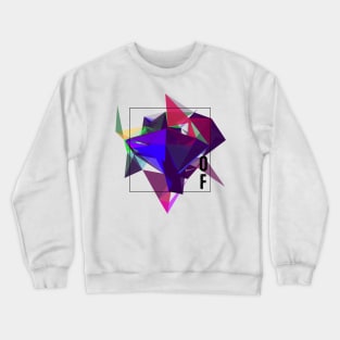 Abstract Geometric Collage Crewneck Sweatshirt